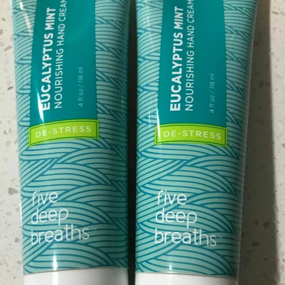 2× Eucalyptus Mint Nourishing Hand Cream 4 oz each